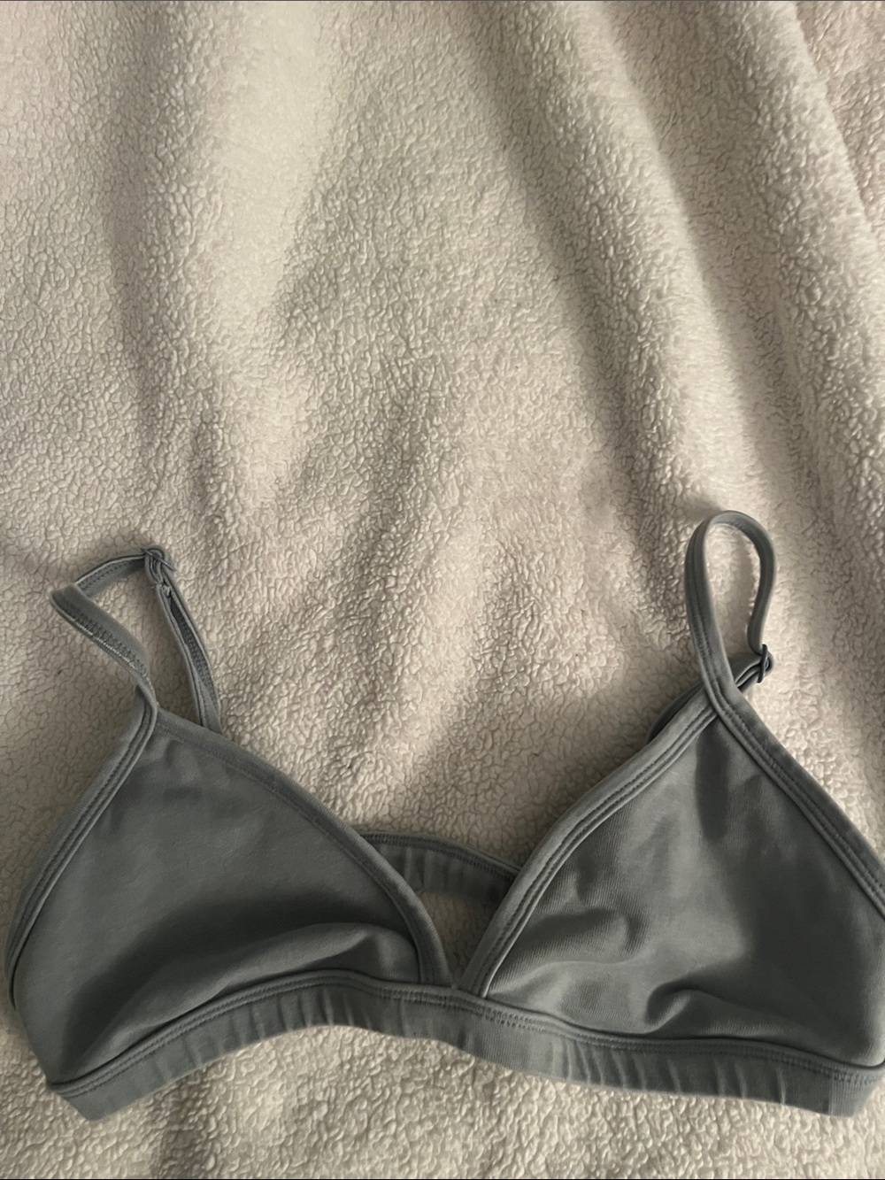 Everyday Soft Triangle Bralette in Light Green